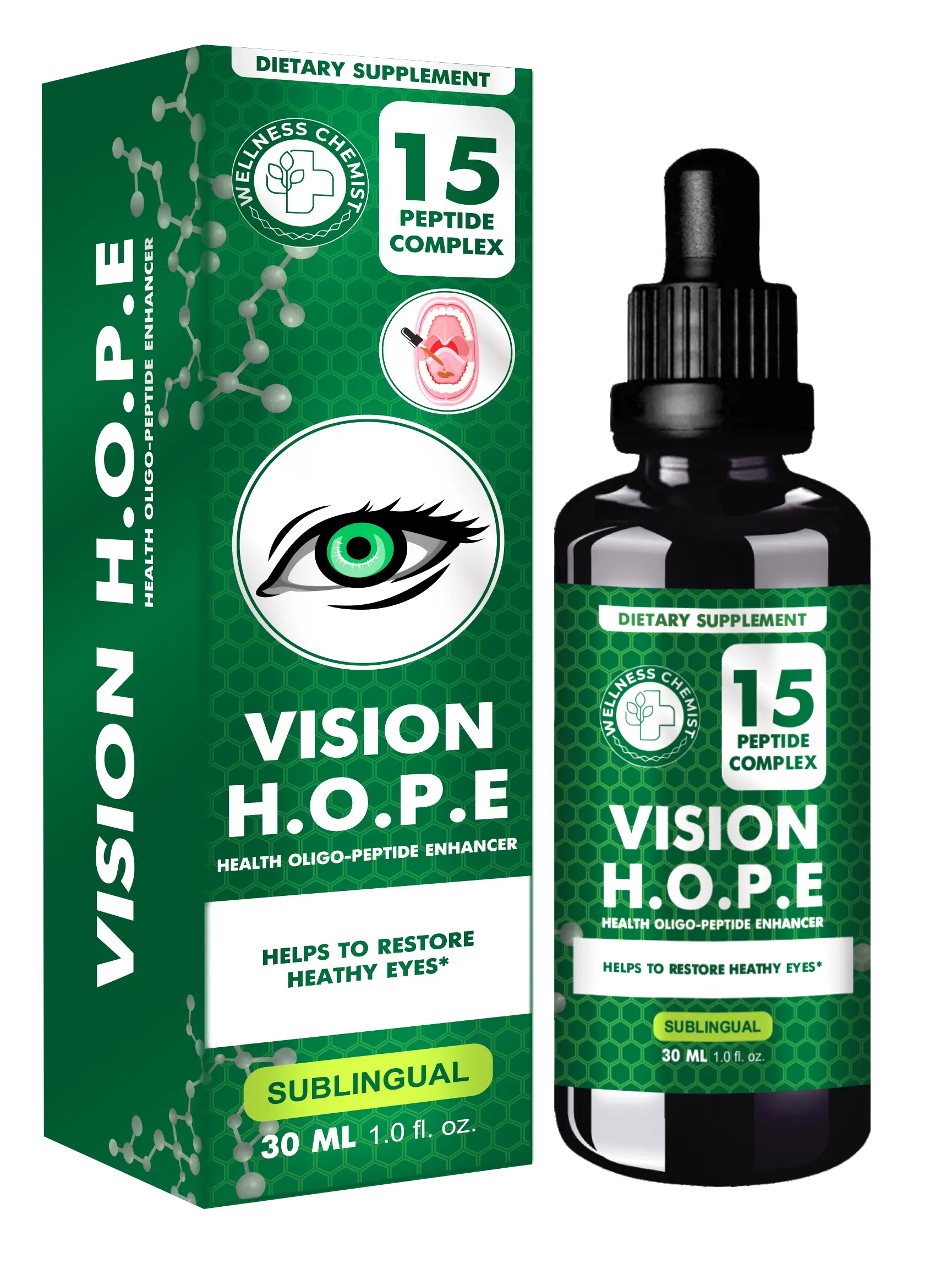 H.O.P.E. Vision пептидный комплекс №15 для нормализации функций зрения